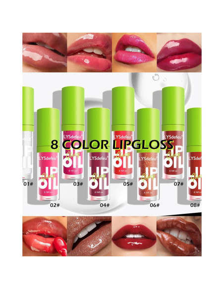 Set de 3 Aceites de Labios Hidratantes LYSdefeu - Brillo y Color Set de 3 Aceites de Labios Hidratantes LYSdefeu - Brillo y Color