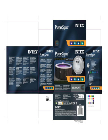 Luz LED Intex 28503 para Spa - Multicolor, Batería