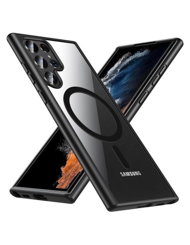 Funda Magnética Hensinple para Samsung Galaxy S22 Ultra 6.8" Negro