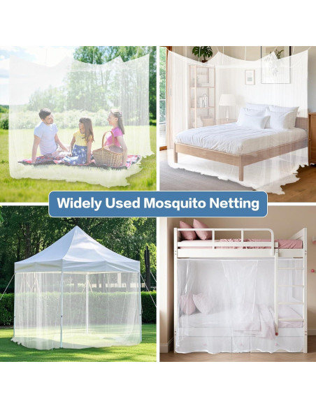 Red para Mosquitos Extra Grande WANRU 210x210x220cm para Patio Red para Mosquitos Extra Grande WANRU 210x210x220cm para Patio