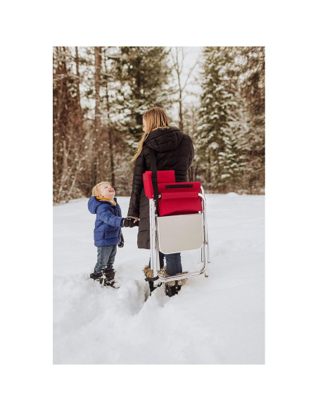 Silla Deportiva NHL Picnic Time con Mesa Lateral - Rojo Silla Deportiva NHL Picnic Time con Mesa Lateral - Rojo