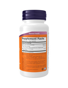Ácido Alfa Lipoico 600 mg NOW Foods con Semilla de Uva y Bioperina 2