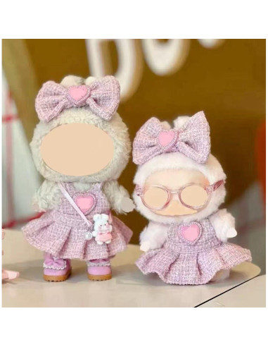 Conjunto de Ropa para Muñecas 17cm Rosa - 5 Piezas Premium
