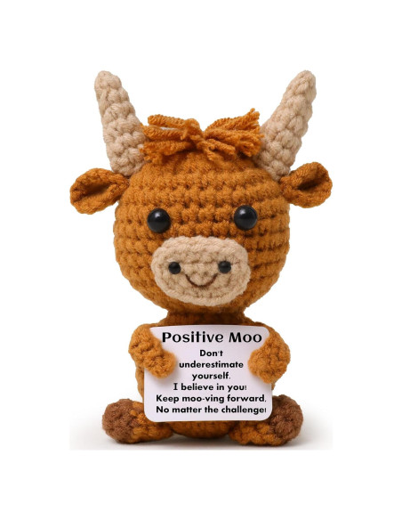 Muñeca de Ganchillo Vaca de Lana Tejida Putian 7.6 cm Muñeca de Ganchillo Vaca de Lana Tejida Putian 7.6 cm