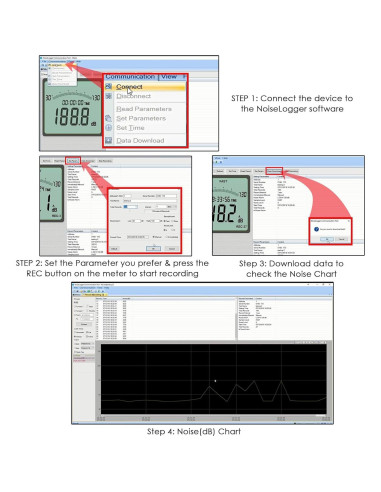 Medidor de Decibelios Gain Express SLM-25 Portátil 30-130dB