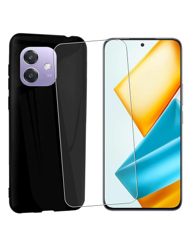 Funda de Silicona TPU para Oppo A40/A3X 4G/A40M 4G/A60 5G Negra