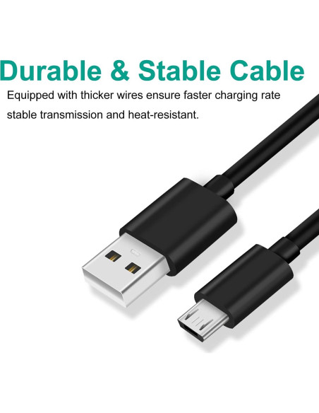 Cable Micro USB de 0.91m Negro DIGITMON para Jabra Sport Rox Cable Micro USB de 0.91m Negro DIGITMON para Jabra Sport Rox