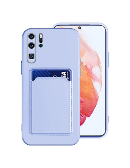 Funda Silicona TPU Huawei P30 Pro con Soporte para Tarjetas