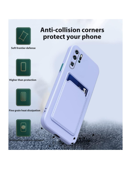 Funda Silicona TPU Huawei P30 Pro con Soporte para Tarjetas