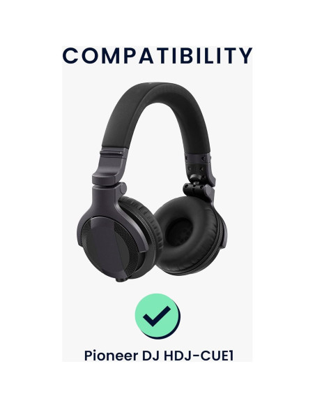 Almohadillas de Reemplazo kwmobile para Auriculares Pioneer DJ HDJ-CUE1 Almohadillas de Reemplazo kwmobile para Auriculares Pioneer DJ HDJ-CUE1