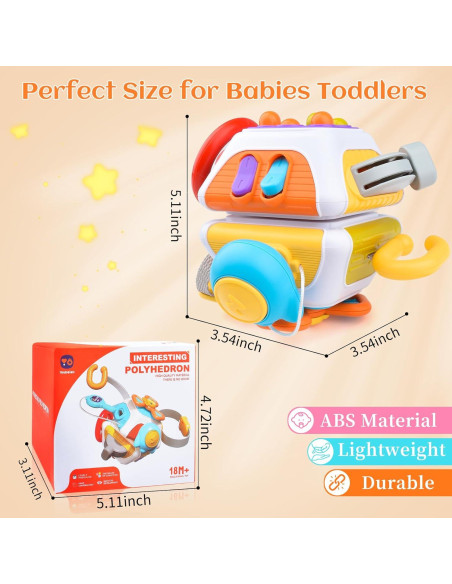Cubo Ocupado Montessori Vilalatfan para Bebés 18+ Meses Cubo Ocupado Montessori Vilalatfan para Bebés 18+ Meses