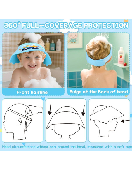 Gorro de Ducha para Bebé VIWTEC Ajustable Excavadora Gorro de Ducha para Bebé VIWTEC Ajustable Excavadora