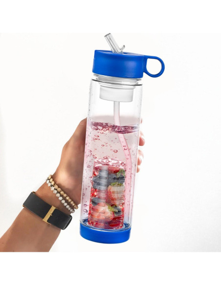Botella de Agua Filtrada Basily 1.5L con Infusor de Frutas Botella de Agua Filtrada Basily 1.5L con Infusor de Frutas