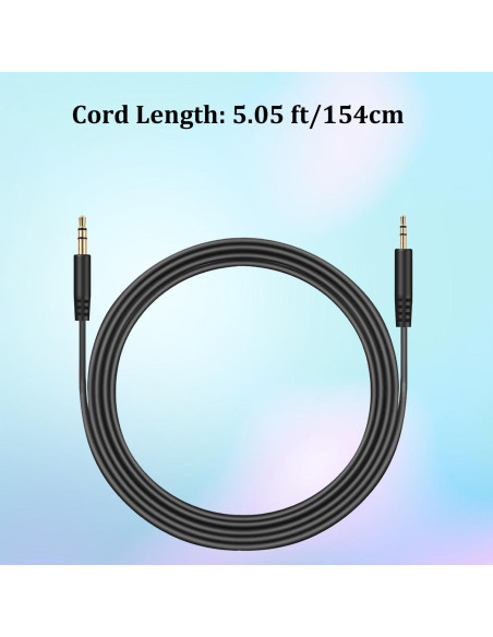 Cable de Audio Aux 3.5mm a 2.5mm para Auriculares Bose y JBL Cable de Audio Aux 3.5mm a 2.5mm para Auriculares Bose y JBL
