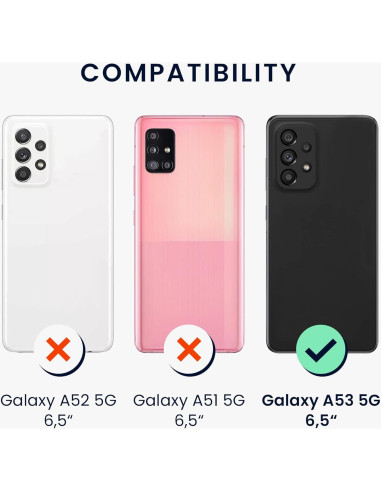 Funda de Silicona TPU KW-Mobile para Samsung Galaxy A53 5G - Arrecife Azul