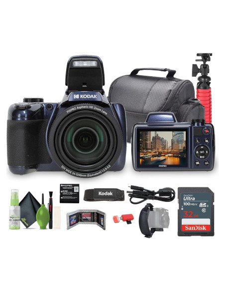 Cámara Digital KODAK PIXPRO AZ528 16MP 52X Zoom Wi-Fi Azul