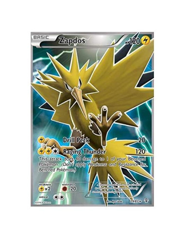 Carta coleccionable Zapdos Holo Pokémon Generaciones 2016
