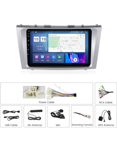 Radio de Coche Android 13 Mekede 9" 2+32GB para Toyota Camry