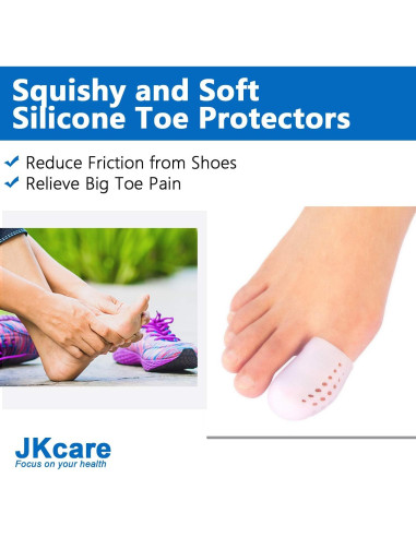 JKcare 10 Protectores de Dedos Grandes con Agujeros Transpirables