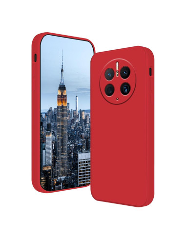 Funda de Silicona Líquida Wousunly para Huawei Mate 50 Pro - Rojo