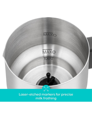 Espumador de Leche Eléctrico CASABREWS ARTIST 4-en-1 470ml