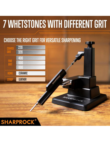 Afilador de cuchillos SHARP ROCK 7 piedras ajustables 1.17 kg