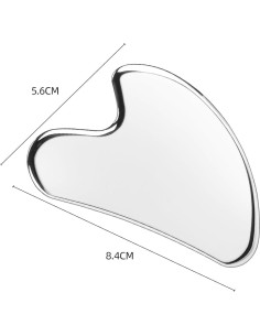 Herramientas Gua Sha Facial BTYMS - 2 Pcs Acero Inoxidable 2
