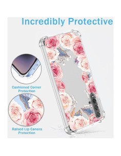 Funda TPU Floral Rosa para Huawei Nova 5T Honor 20 - Antigolpes 2