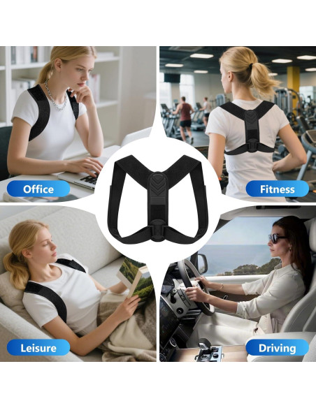 Corrector de Postura Ajustable OBIWEX007 para Hombres y Mujeres Corrector de Postura Ajustable OBIWEX007 para Hombres y Mujeres