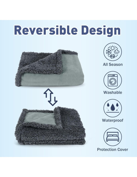 Manta Impermeable Catalonia 127x152 cm Reversible Gris Manta Impermeable Catalonia 127x152 cm Reversible Gris