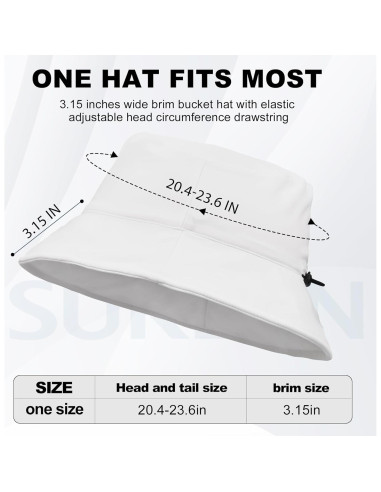 Sombrero de Cubo Sukeen Reversible Ligero para Hombre y Mujer