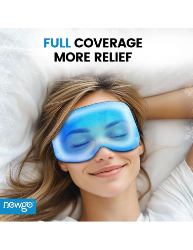 Máscara de Gel Frío para Ojos NEWGO 3D Suave Alivio Estrés