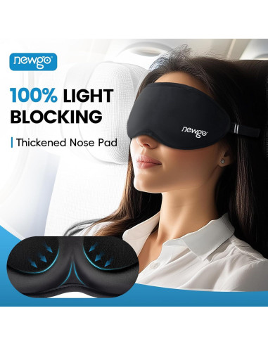 Máscara de Gel Frío para Ojos NEWGO 3D Suave Alivio Estrés