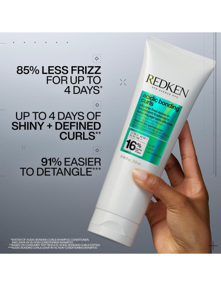 Redken Acidic Bonding Curls - Champú, Acondicionador y Leave-In para Cabello Rizado Redken Acidic Bonding Curls - Champú, Acondicionador y Leave-In para Cabello Rizado