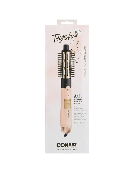 Cepillo de Aire Caliente 2 en 1 Conair Tayshia 1000W Cerámica Cepillo de Aire Caliente 2 en 1 Conair Tayshia 1000W Cerámica