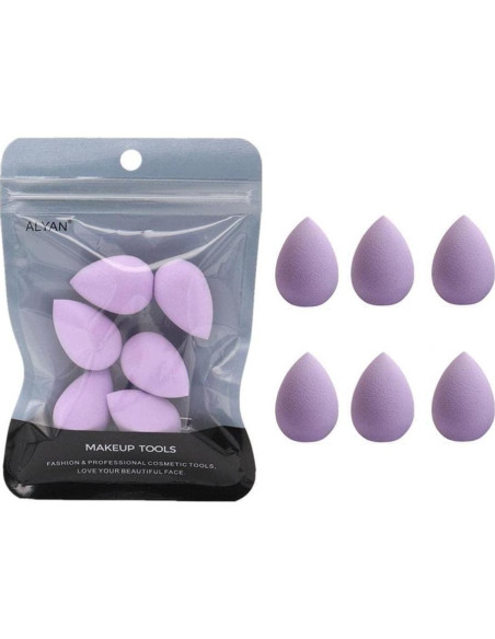 Set de 4 Esponjas de Maquillaje Mini Moradas Jinshining Set de 4 Esponjas de Maquillaje Mini Moradas Jinshining