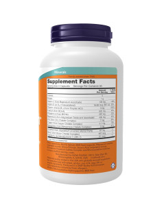 Suplemento Óseo NOW Foods MCHA con Magnesio y Vitaminas C, D, K - 240 Cápsulas 2