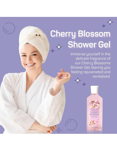 Juego de Baño SpaLife Flores de Cerezo - 5 Piezas Hidratantes
