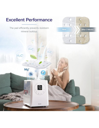 Humidificador LEVOIT LV600S 6L para Dormitorio Automático Gris