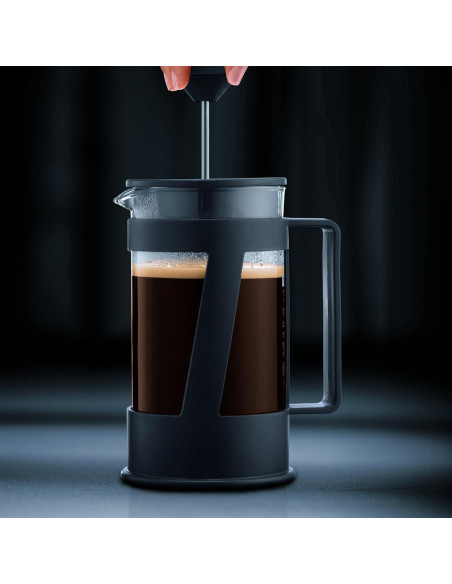 Cafetera de Émbolo Bodum Crema 4 Tazas 500 ml Negra Cafetera de Émbolo Bodum Crema 4 Tazas 500 ml Negra