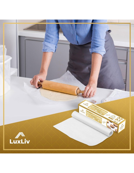 Rollo de Papel Pergamino LuxLiv 30 cm x 50 m Antiadherente Rollo de Papel Pergamino LuxLiv 30 cm x 50 m Antiadherente