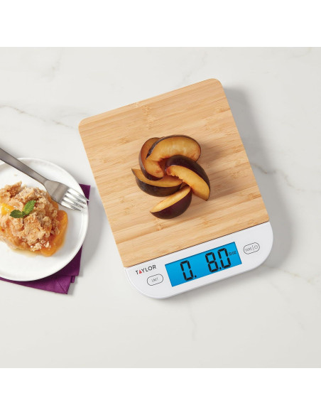 Báscula de Cocina Digital Taylor de Bambú 6.8 kg con Tara Báscula de Cocina Digital Taylor de Bambú 6.8 kg con Tara