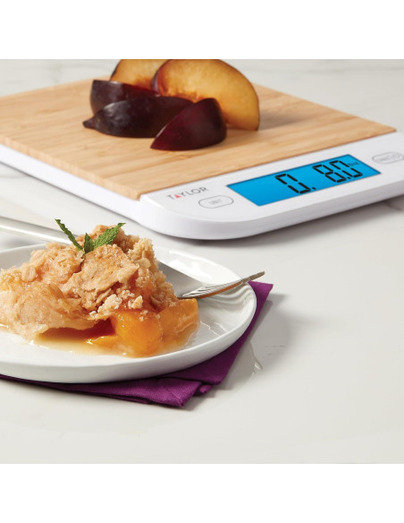 Báscula de Cocina Digital Taylor de Bambú 6.8 kg con Tara Báscula de Cocina Digital Taylor de Bambú 6.8 kg con Tara
