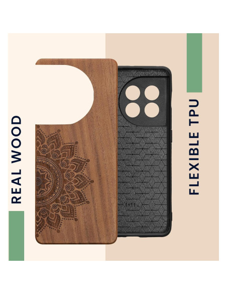 Funda de Madera KW-Commerce para OnePlus 11 - Sol Naciente Funda de Madera KW-Commerce para OnePlus 11 - Sol Naciente