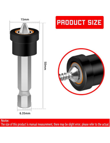 Juego de 5 Piezas Puntas para Tornillos de Yeso XIANFENGHU