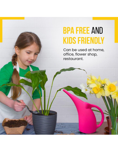 Regadera KP KOOL PRODUCTS 1.89L Rosa Plástico BPA Free