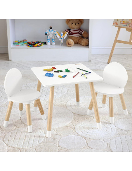 Conjunto Mesa y Sillas para Niños VEVOR, Madera Multi-Actividad Conjunto Mesa y Sillas para Niños VEVOR, Madera Multi-Actividad