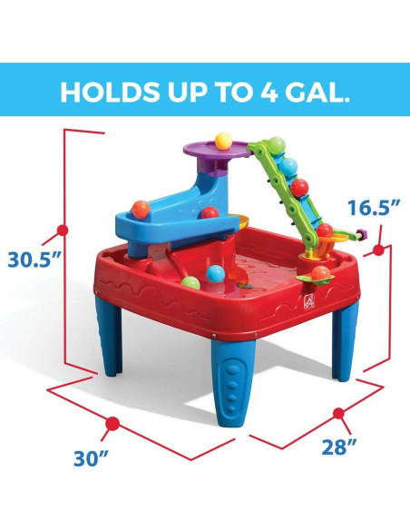 Mesa de Agua Sensorial Step2 para Niños 2-5 Años, 13 Accesorios Mesa de Agua Sensorial Step2 para Niños 2-5 Años, 13 Accesorios