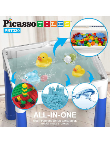 Mesa de Juego y Escritorio PicassoTiles PBT330 con 331 Piezas