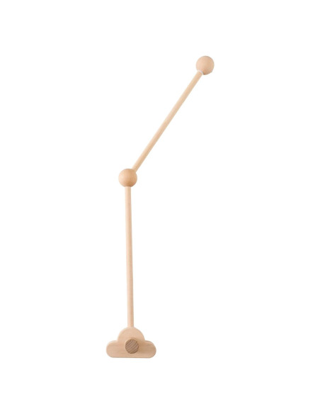 Soporte Móvil para Cuna Marsrut de Madera Natural 70cm Soporte Móvil para Cuna Marsrut de Madera Natural 70cm